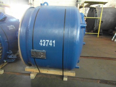 IPP# 43741, 1,893 L (500 gallons)  Glasslined Batch-Type Agitated Reactor For Sale