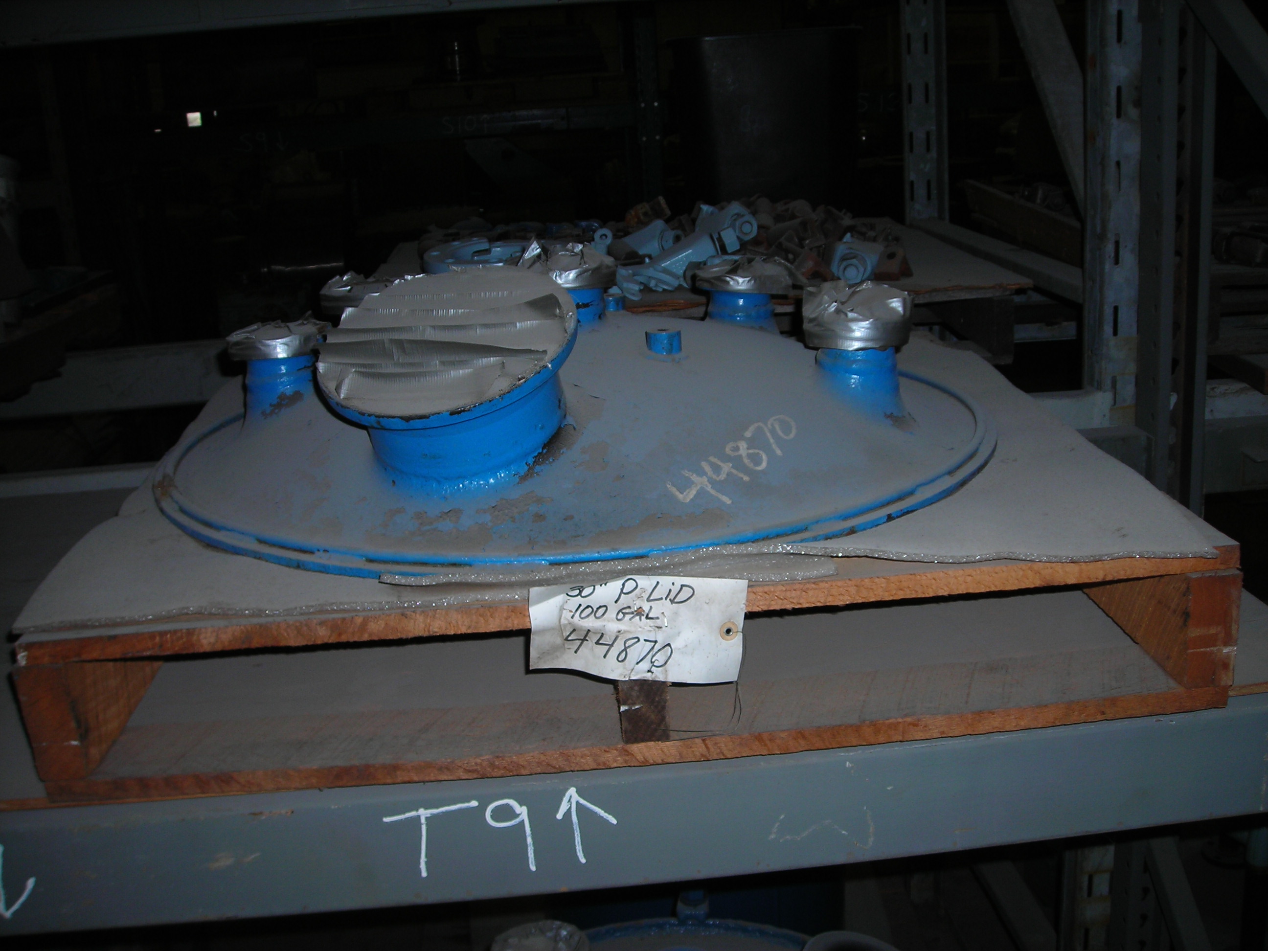 IPP# 44870, 378.5 L (100 gallons)  Glasslined Tank Cover Glass Lined Parts For Sale