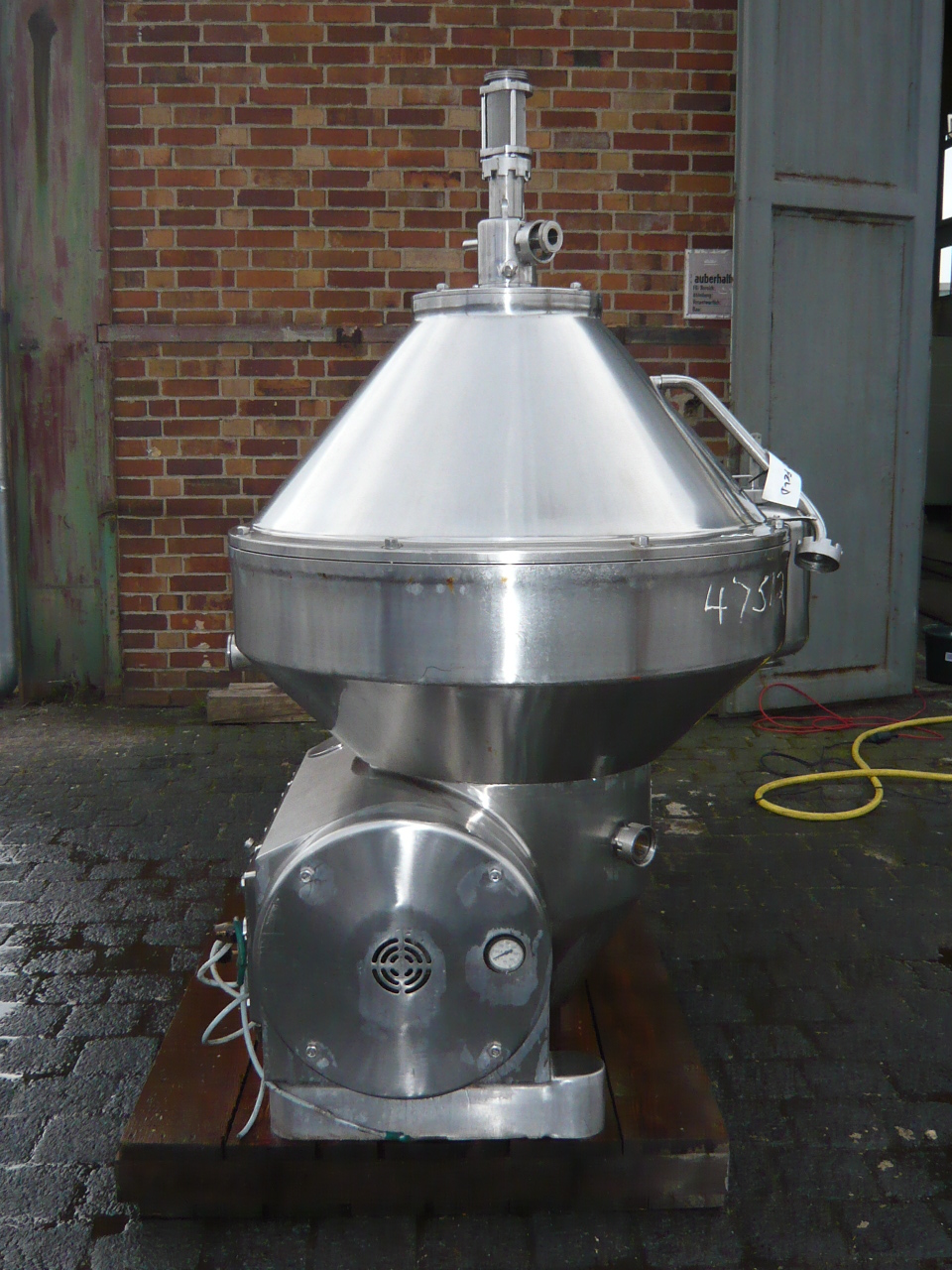 IPP# 47512, 22 kW (29.5 HP)  Stainless Steel Other  Centrifuge-Disc Bowl For Sale