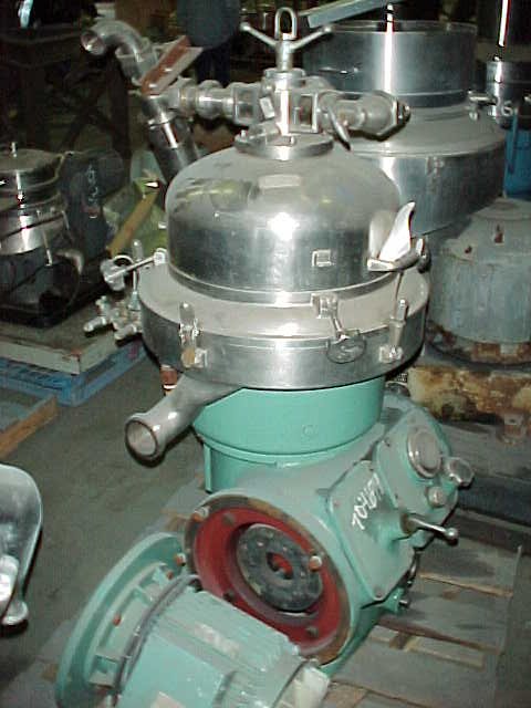 IPP# 704699, 7.5 kW (10 HP)  Stainless Steel 316  Centrifuge-Disc Bowl For Sale