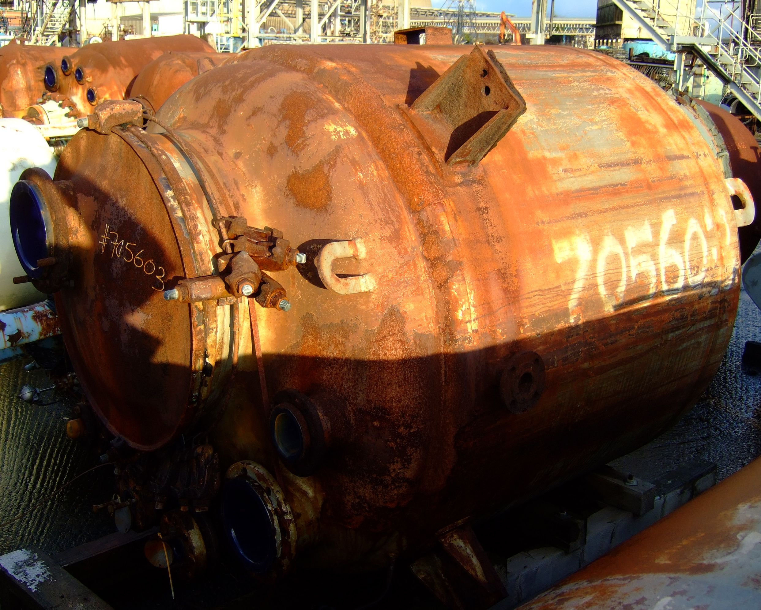 IPP# 705603, 3,420 L (903.5 gallons)  Glasslined Batch-Type Agitated Reactor For Sale