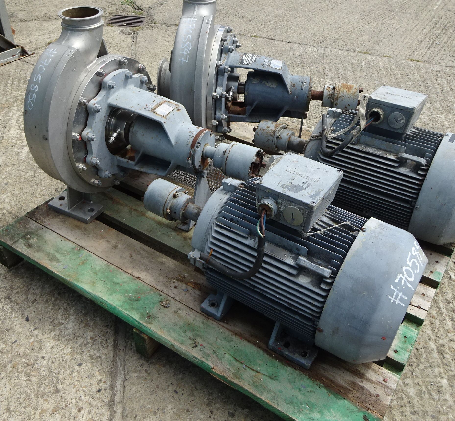 IPP# 705850, 130 m3/h (572.4 GPM)  Stainless Steel 316 Centrifugal Pump For Sale