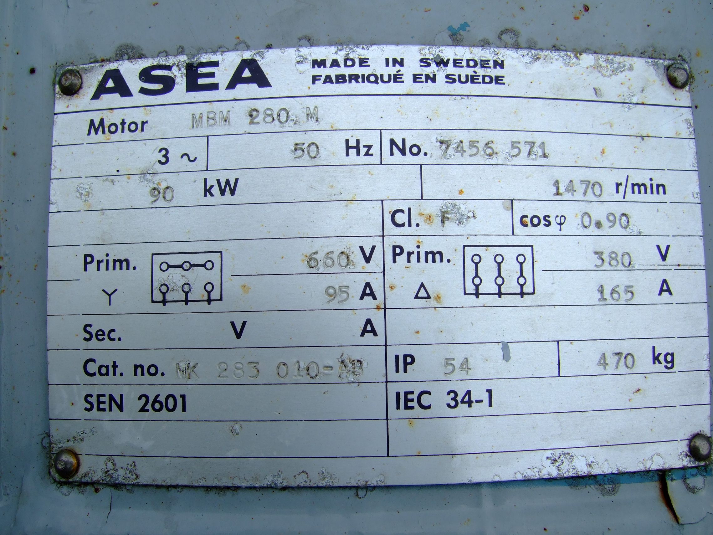 IPP# 705873,    Motor Electrical For Sale