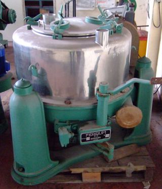  Stainless Steel 316 Manual Discharge-Top Centrifuge-Basket