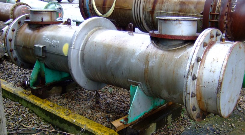 IPP# 706597, 24 m² (258.3 ft²)  Stainless Steel 316 Shell and Tube Heat Exchanger For Sale