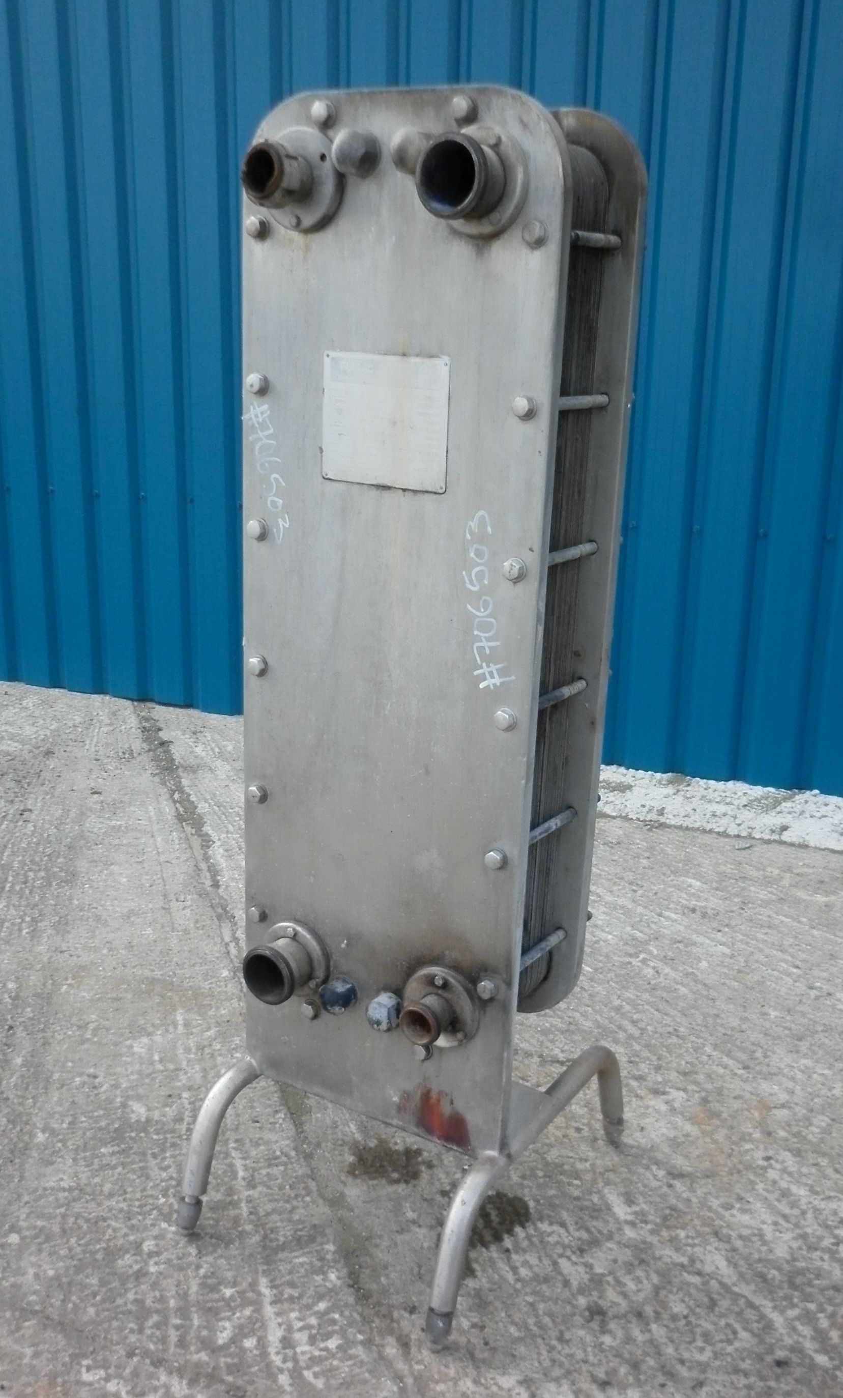 IPP# 706503, 11.1 m² (119.5 ft²)  Stainless Steel 304 Plate and Frame Heat Exchanger For Sale