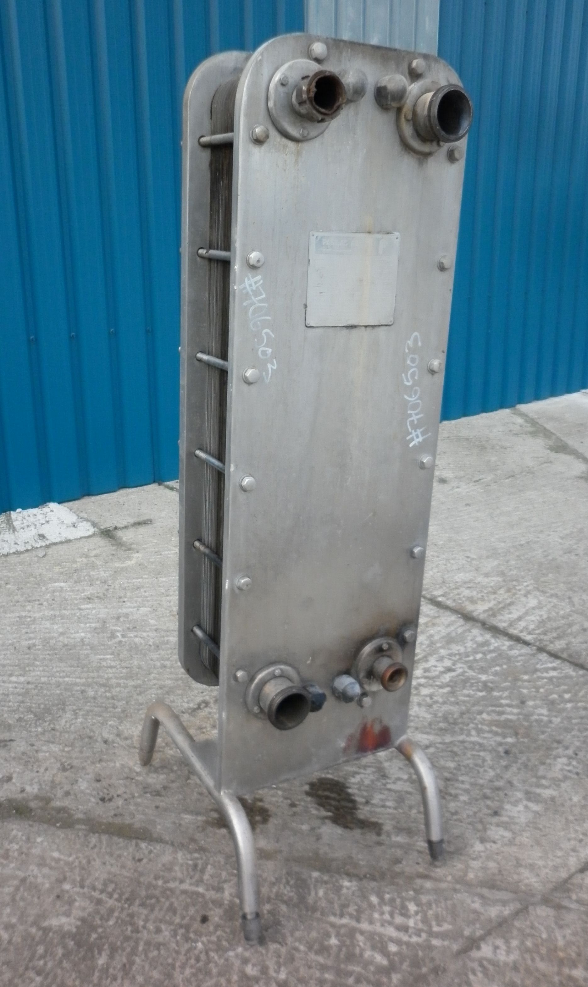 IPP# 706503, 11.1 m² (119.5 ft²)  Stainless Steel 304 Plate and Frame Heat Exchanger For Sale