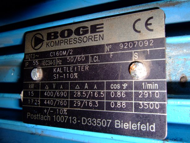 IPP# 706662, 142.7 m3/h (84 CFM)   Rotary Compressor For Sale