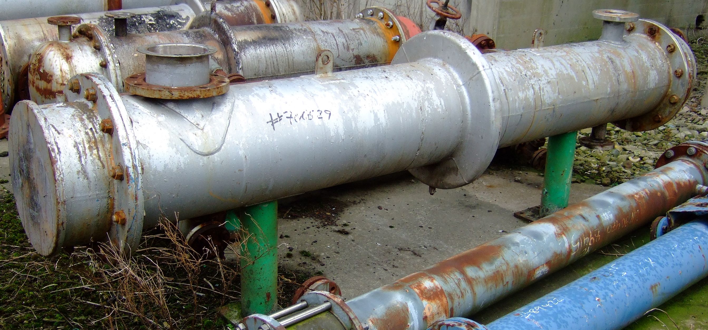 IPP# 706629, 10 m² (107.6 ft²)  Stainless Steel 316 Shell and Tube Heat Exchanger For Sale