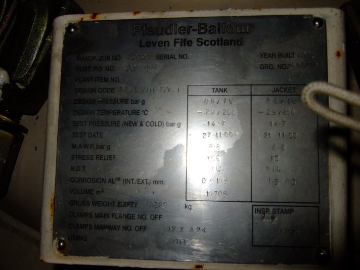 Glasslined Pfaudler-Balfour Tank - IPP# 706751