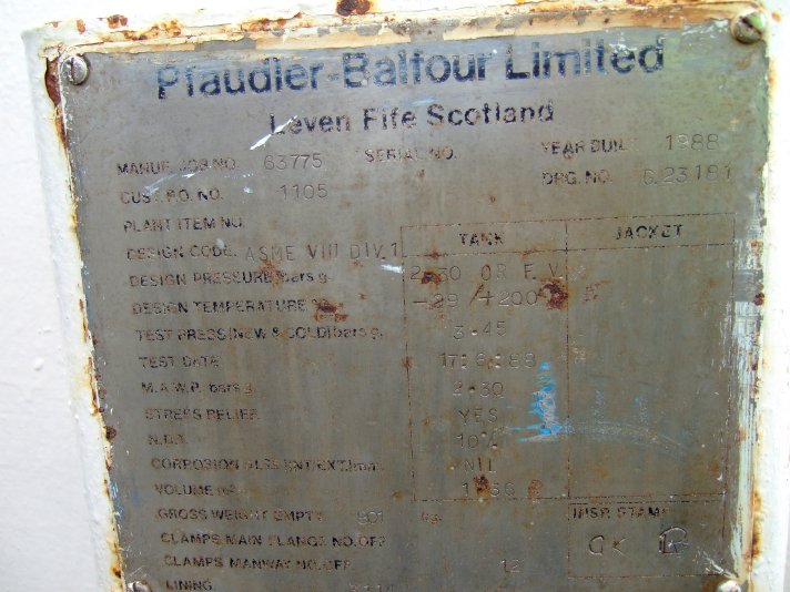 Glasslined Pfaudler-Balfour Tank - IPP# 706757