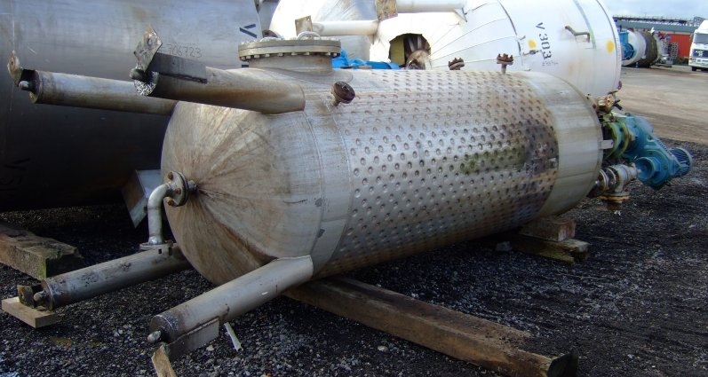 Stainless Steel 316 Clad Gjettermann & Nielsen Batch-Type Agitated Reactor - IPP# 706715