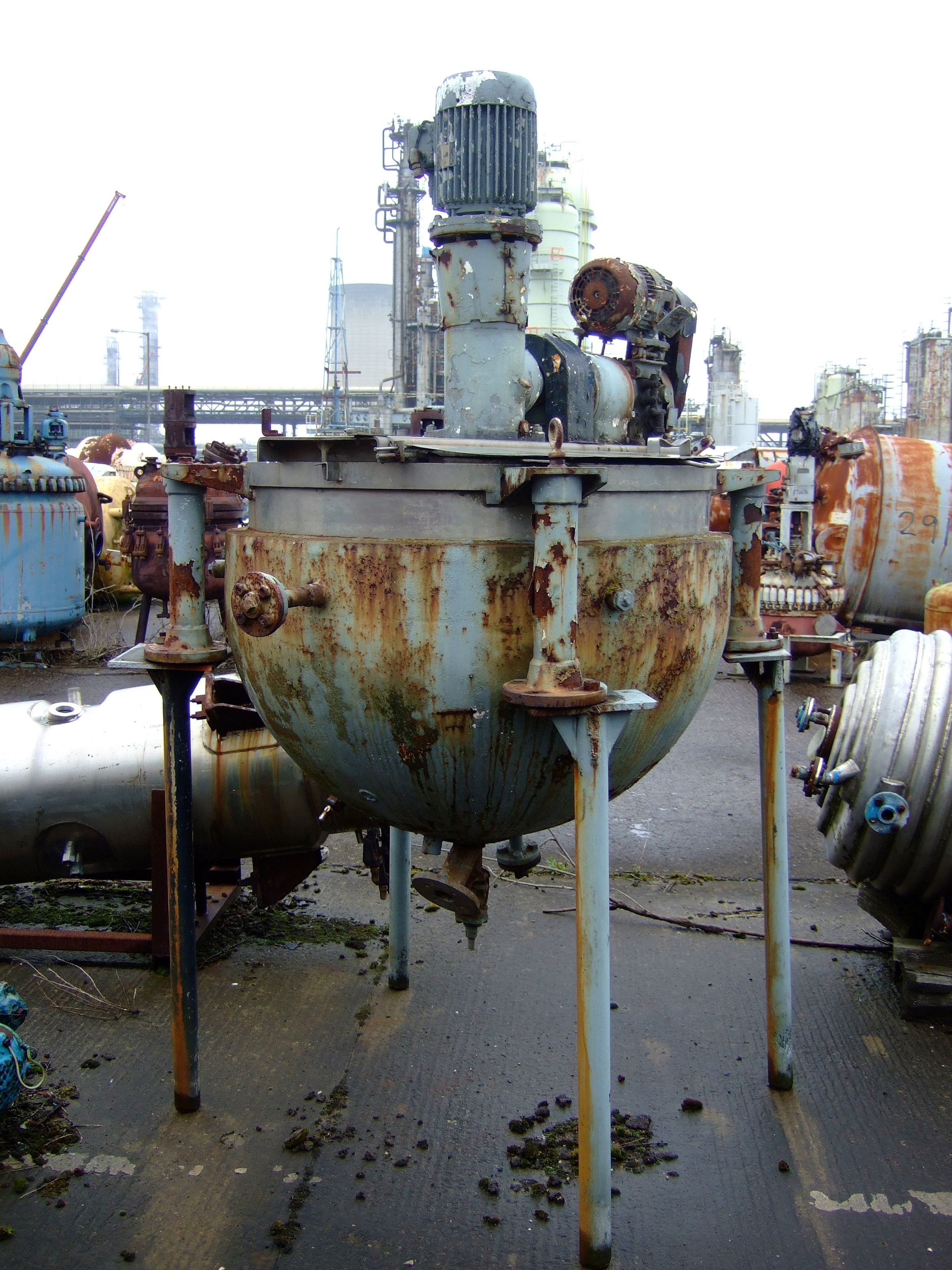 IPP# 701990, 454 L (119.9 gallons)  Stainless Steel 316 Batch-Type Agitated Reactor For Sale