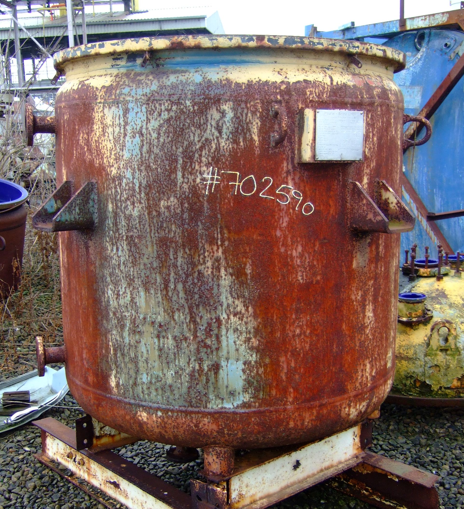 IPP# 702590, 1,363 L (360.1 gallons)  Glasslined Batch-Type Agitated Reactor For Sale