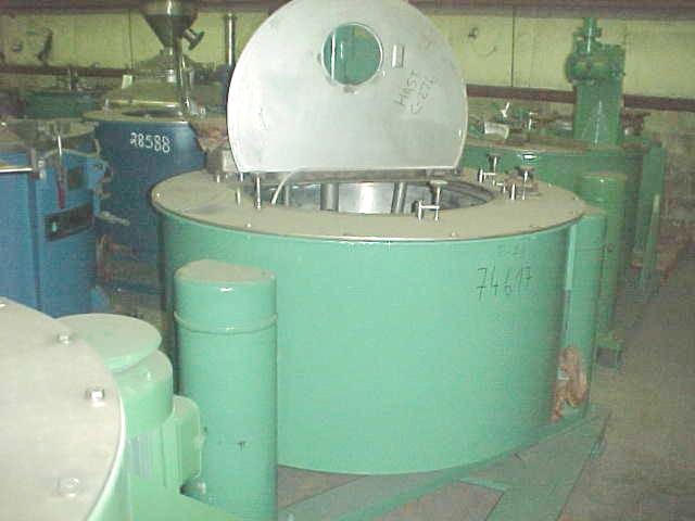 IPP# 74617, 1,219 mm (48 in)  Hastelloy - C276 Manual Discharge-Top Centrifuge-Basket For Sale