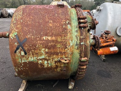 IPP# 76213, 1,893 L (500 gallons)  Glasslined Batch-Type Agitated Reactor For Sale