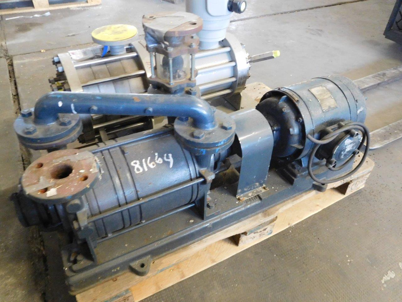 IPP# 81664, 186.9 m3/h (110 CFM)  Carbon Steel  Pump-Vacuum For Sale