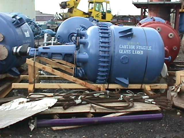 IPP# 81119, 2,498 L (660 gallons)  Glasslined Batch-Type Agitated Reactor For Sale