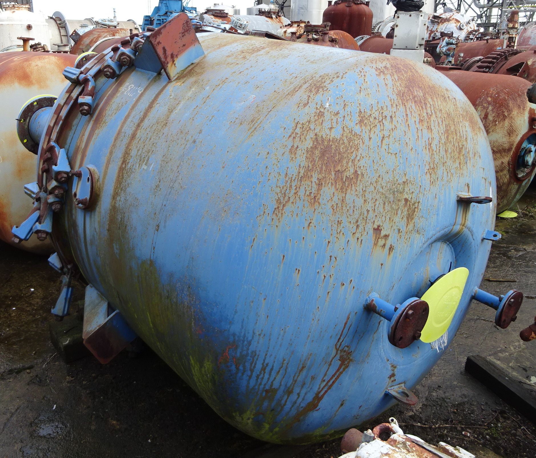 IPP# 81119, 2,498 L (660 gallons)  Glasslined Batch-Type Agitated Reactor For Sale