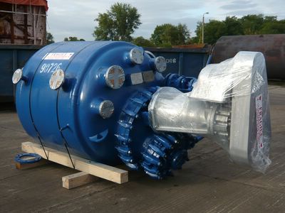 IPP# 90726, 1,200 L (317 gallons)  Glasslined Batch-Type Agitated Reactor For Sale