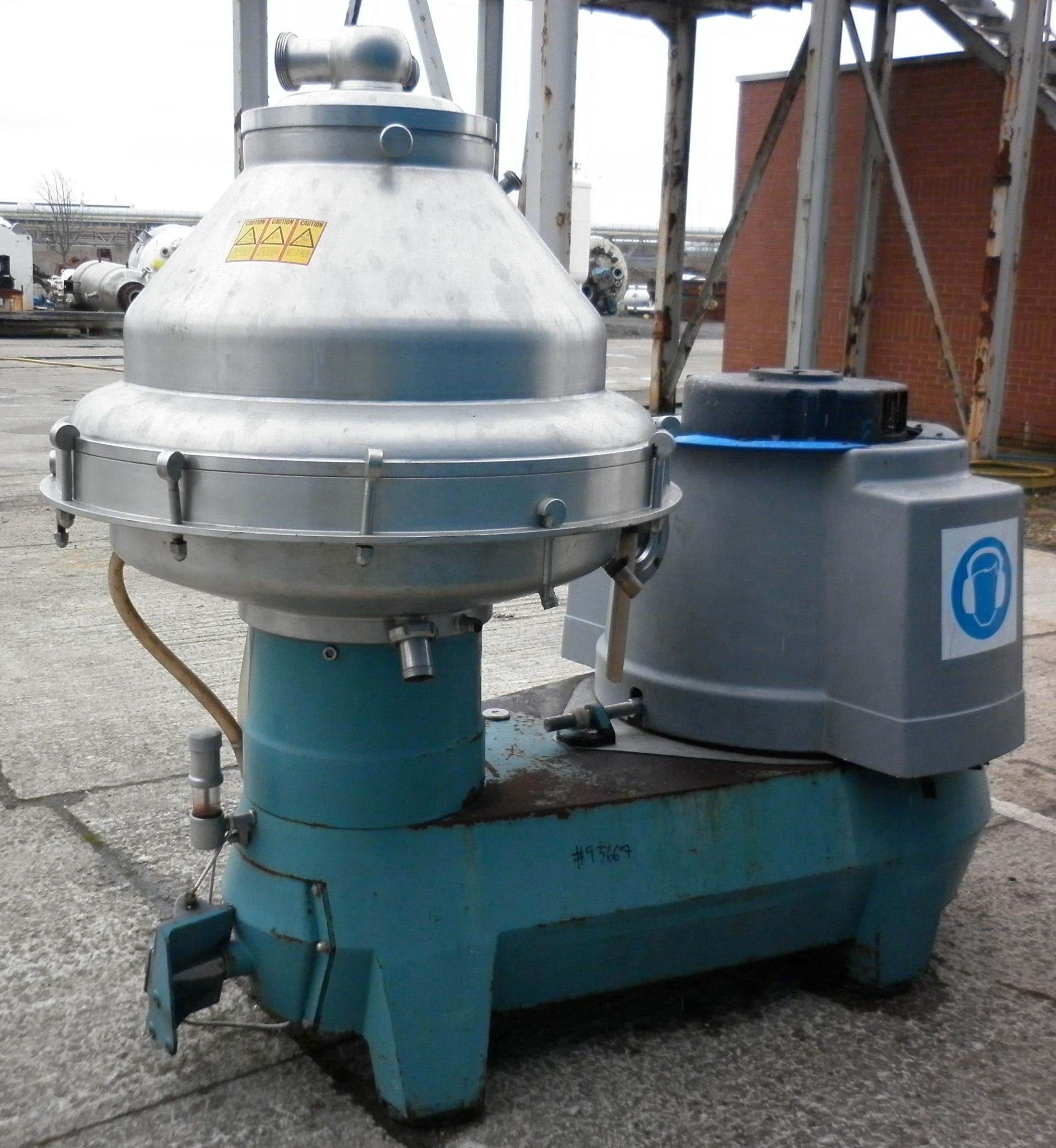 IPP# 93667, 37.3 kW (50 HP)  Stainless Steel 316  Centrifuge-Disc Bowl For Sale