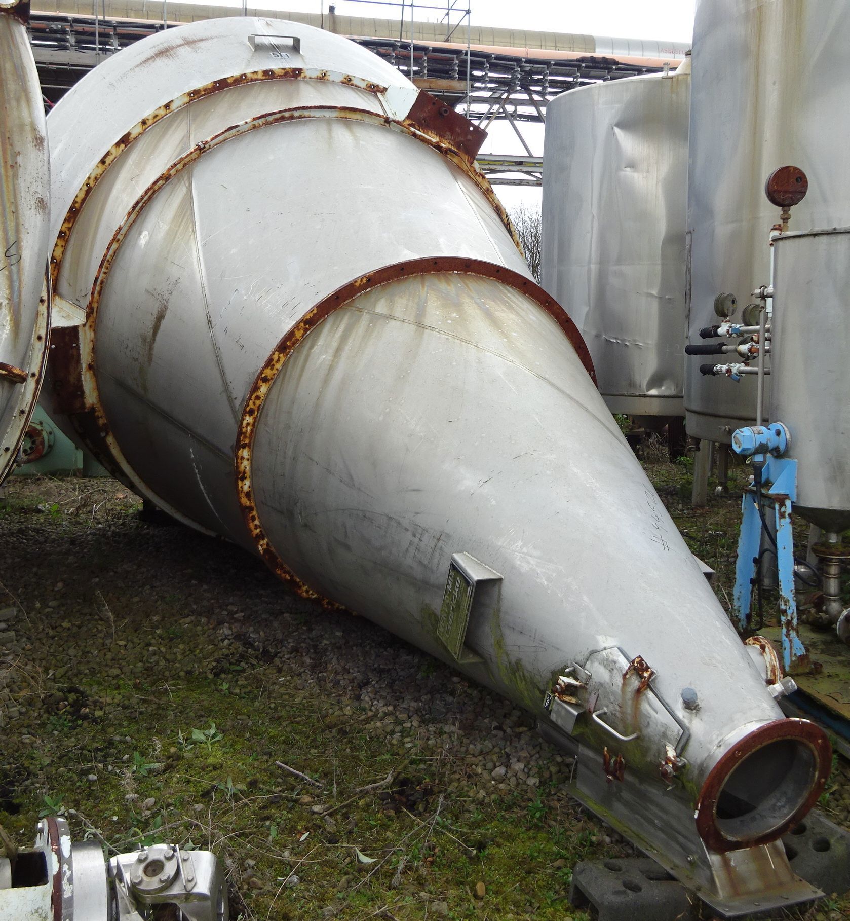 IPP# 94526, 15,000 L (3,963 gallons)  Stainless Steel 304  Mixer-Nauta For Sale