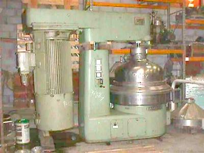 IPP# 94389, 150 kW (201.2 HP)  Stainless Steel 316  Centrifuge-Disc Bowl For Sale