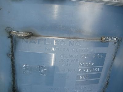 IPP# 95688, 7 m² (75 ft²)  Stainless Steel 304 Pressure Leaf Filter For Sale