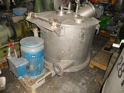 IPP# 95981, 800 mm (31.5 in)  Stainless Steel Austentic Manual Discharge-Top Centrifuge-Basket For Sale