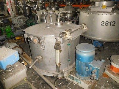 IPP# 95981, 800 mm (31.5 in)  Stainless Steel Austentic Manual Discharge-Top Centrifuge-Basket For Sale