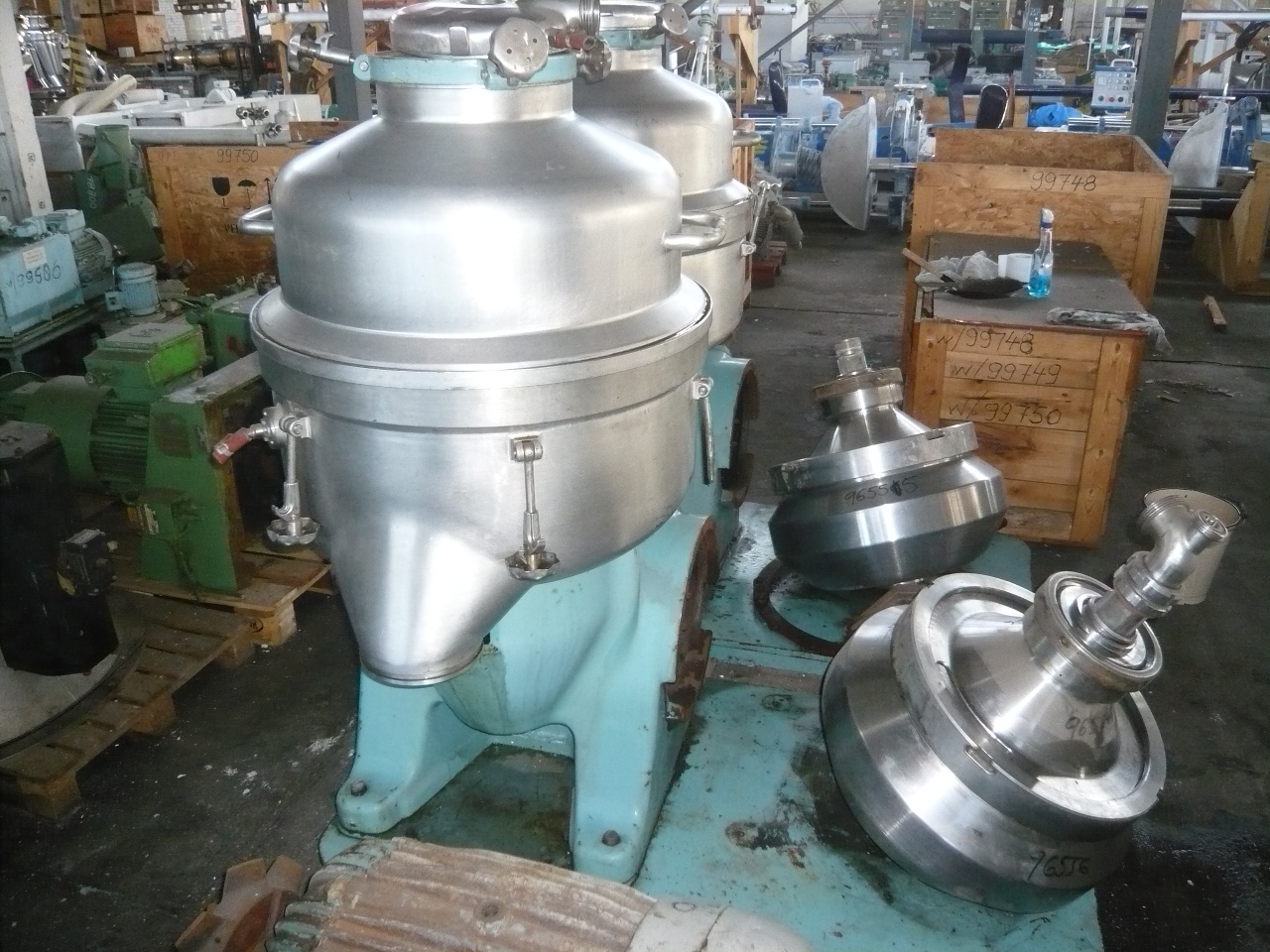 IPP# 96556, 45 kW (60.3 HP)  Stainless Steel 316  Centrifuge-Disc Bowl For Sale