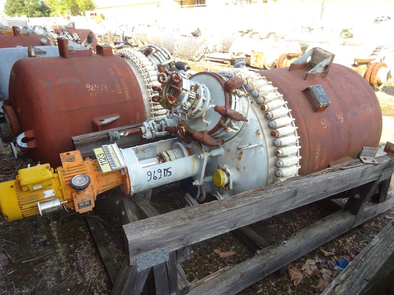 IPP# 96905, 757.1 L (200 gallons)  Glasslined Batch-Type Agitated Reactor For Sale