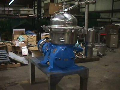 IPP# 96372, 11.2 kW (15 HP)    Centrifuge-Disc Bowl For Sale