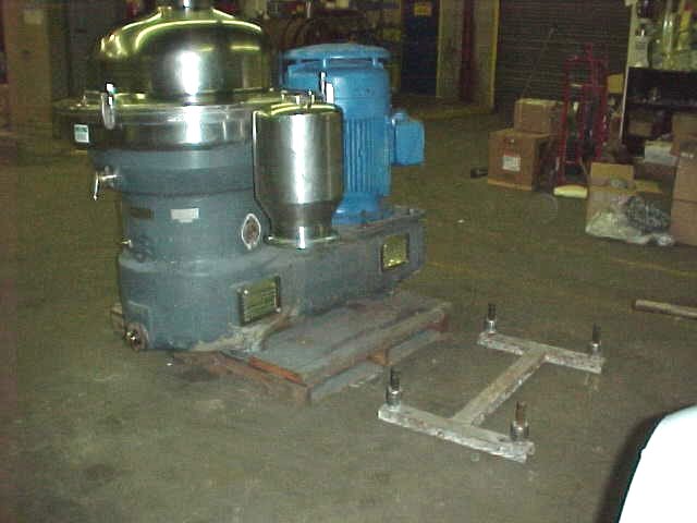 IPP# 98554, 44.7 kW (60 HP)  Stainless Steel 316  Centrifuge-Disc Bowl For Sale