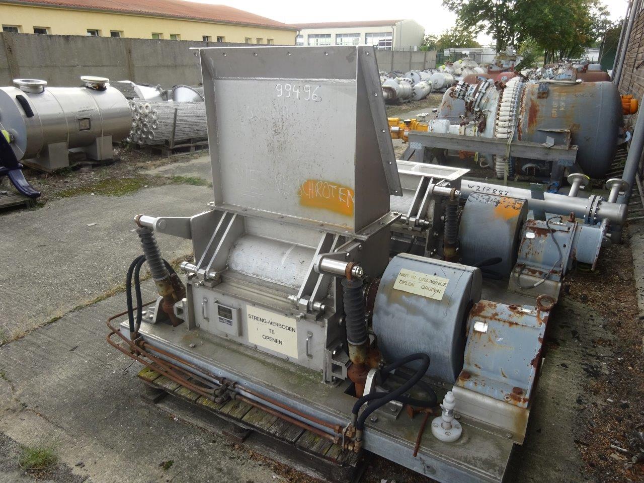 IPP# 99496, 15 kW (20.1 HP)  Stainless Steel Austentic Granulator/Disintegrator Pulverizer For Sale