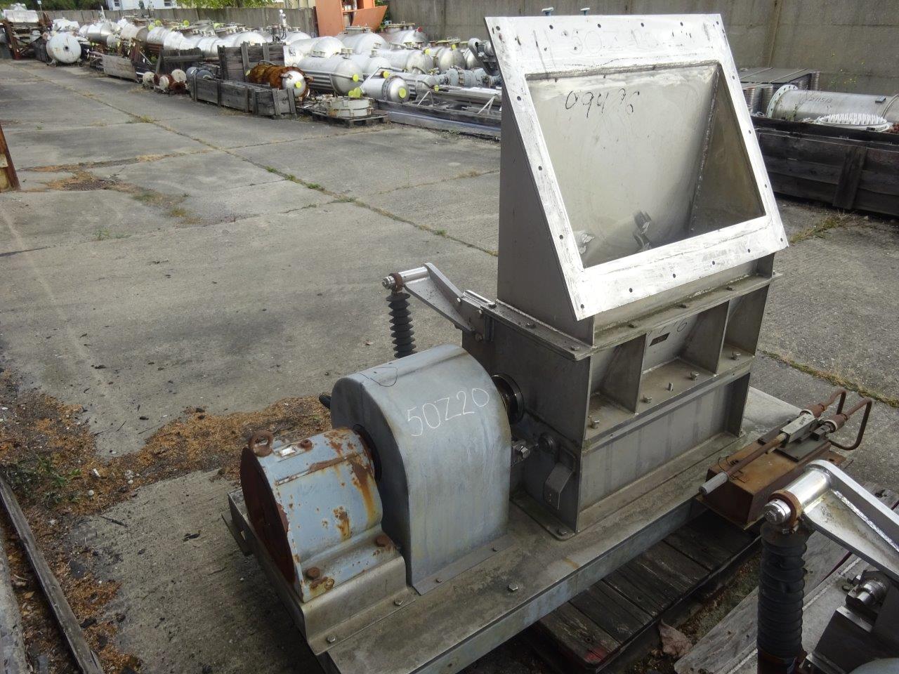 IPP# 99496, 15 kW (20.1 HP)  Stainless Steel Austentic Granulator/Disintegrator Pulverizer For Sale