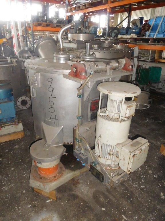 IPP# 99504, 500 mm (19.7 in)  Stainless Steel Austentic Manual Discharge-Top Centrifuge-Basket For Sale