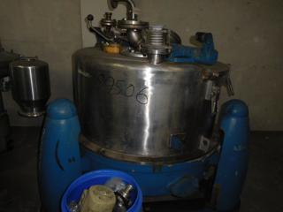  Stainless Steel 316 Manual Discharge-Top Centrifuge-Basket