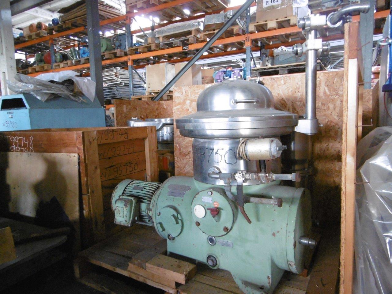 IPP# 99750, 7.5 kW (10.1 HP) Unused   Centrifuge-Disc Bowl For Sale