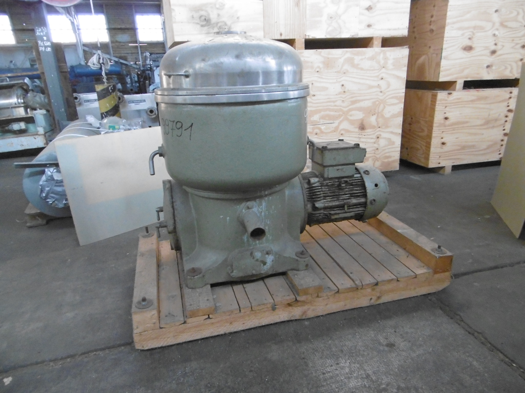 IPP# 99791, 11 kW (14.8 HP)  Stainless Steel 316  Centrifuge-Disc Bowl For Sale