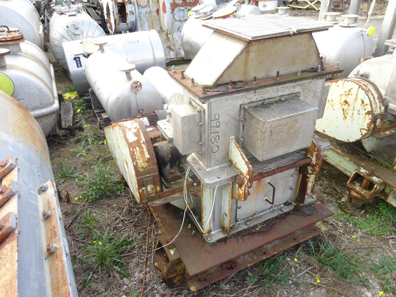 IPP# 99180, 3.7 kW (5 HP)  Stainless Steel 304 Granulator/Disintegrator Pulverizer For Sale