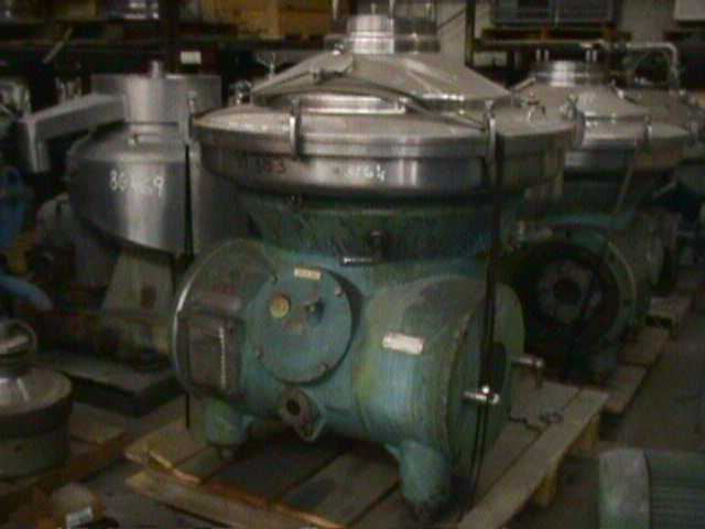 IPP# 99383, 35.8 kW (48 HP)  Stainless Steel 316  Centrifuge-Disc Bowl For Sale