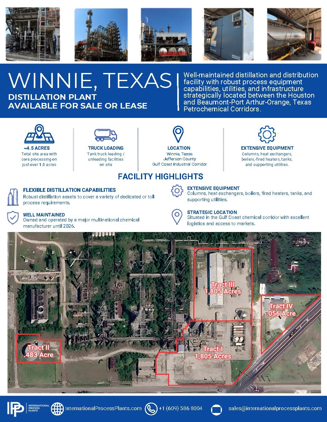 IPP# 603131, Distillation & Blending Plant- US Gulf Coast (Operate In-Place) Oil and Gas For Sale
